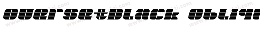 OversetBlack Oblique字体转换